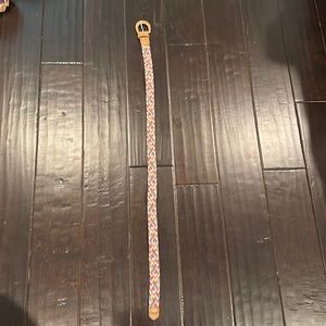 Macy’s kids rainbow belt || size 14 || has flaw + is used!!